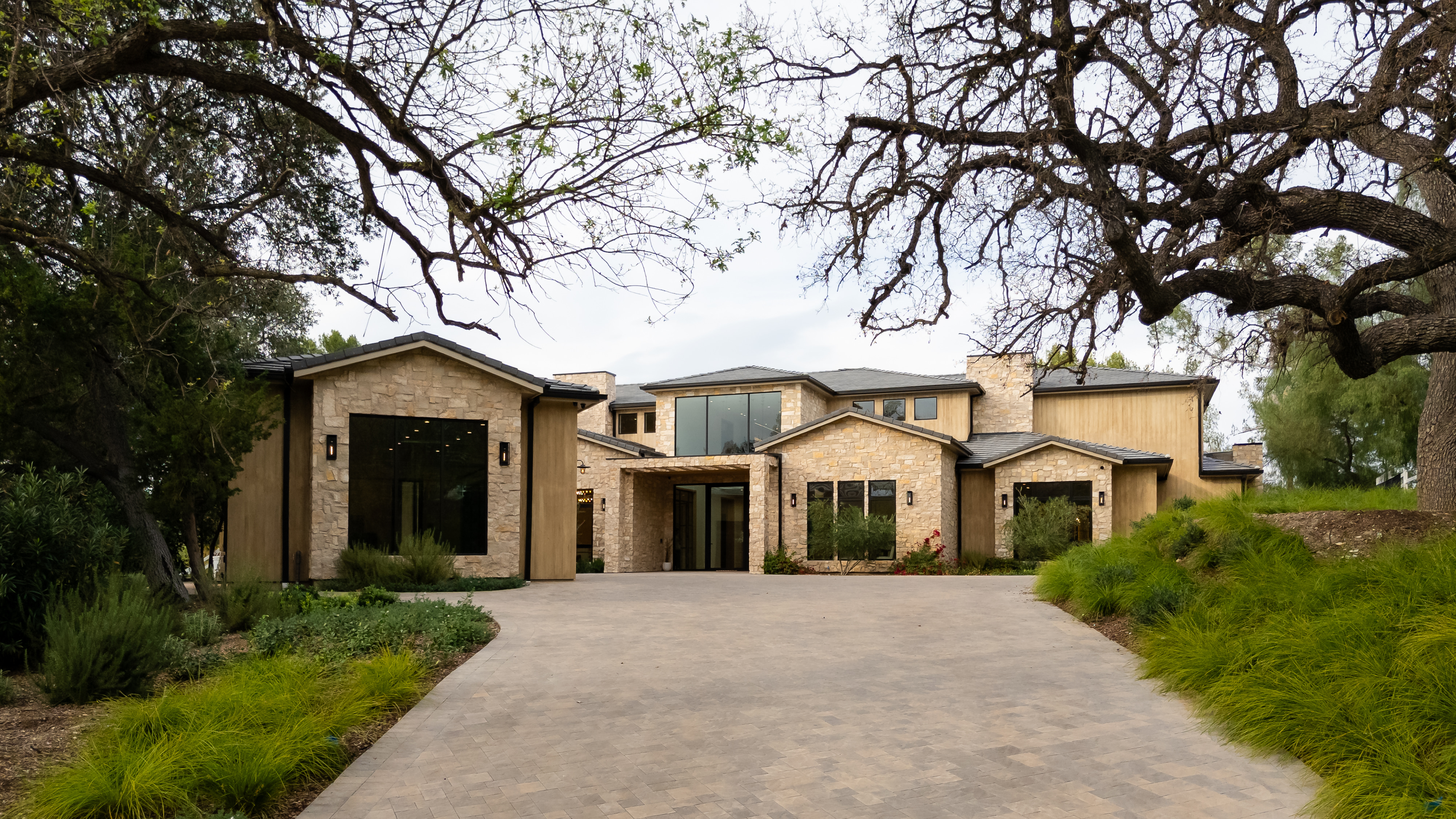 Hidden Hills aerial estate