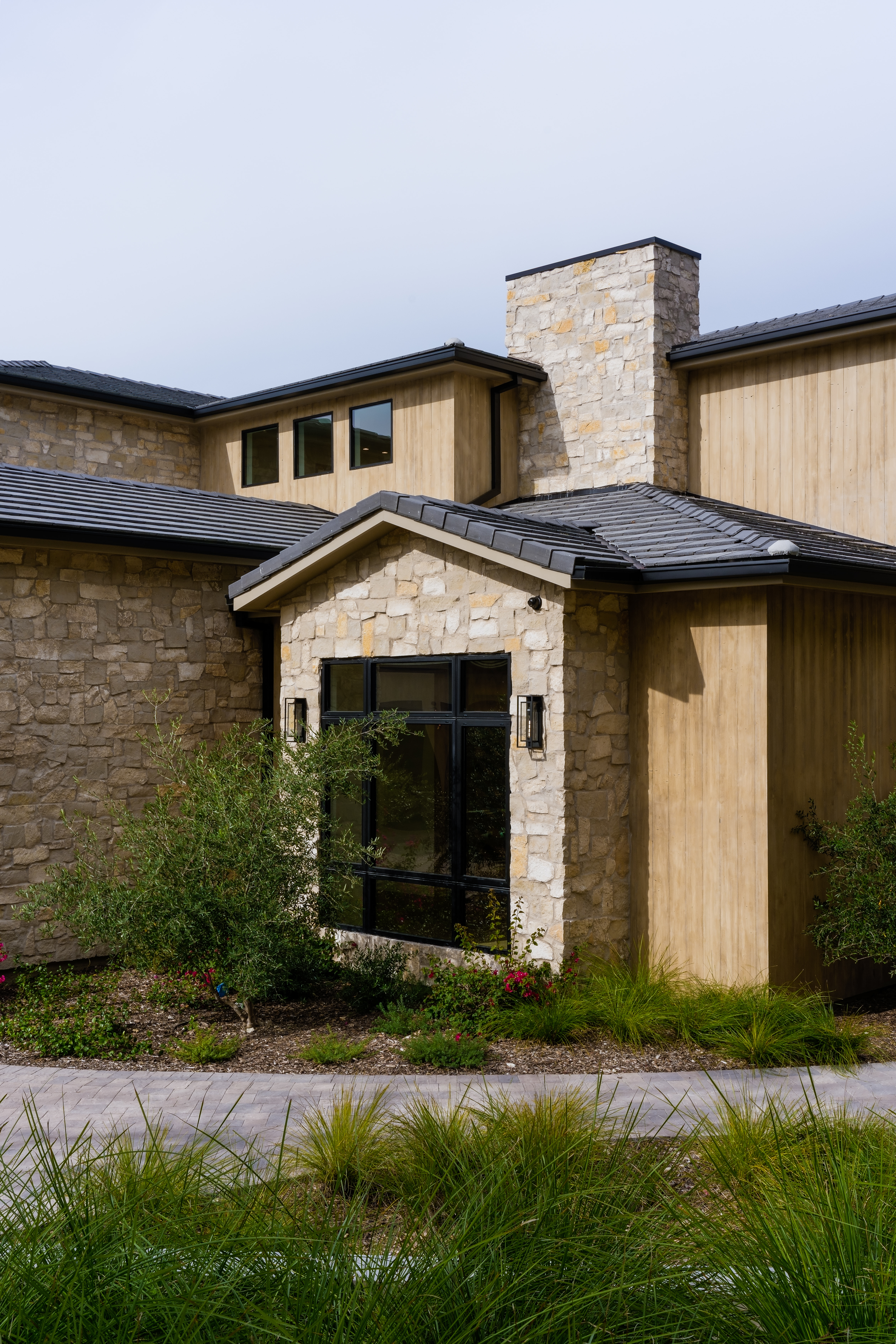 Hidden Hills estate exterior detail